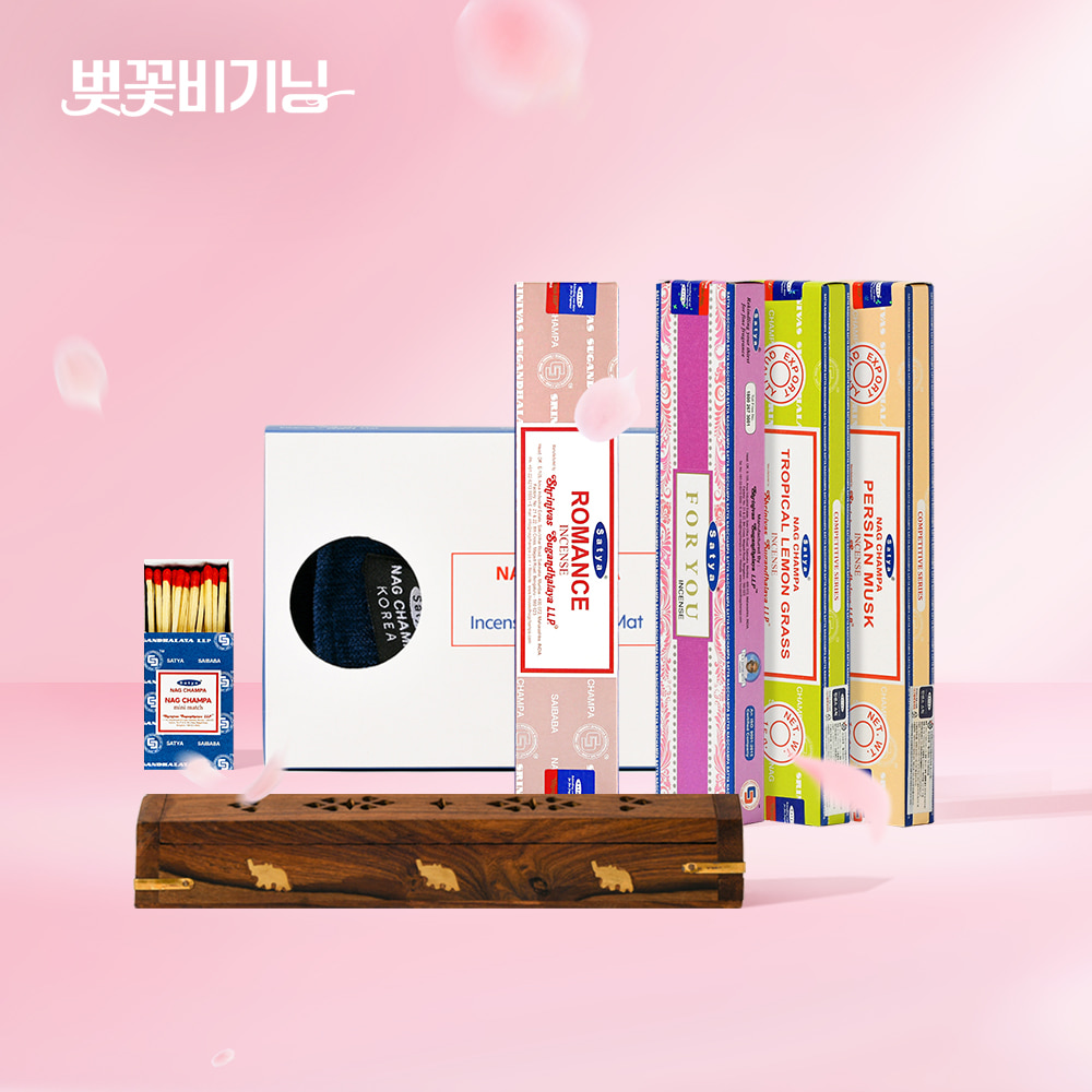 [벚꽃비기닝] 나만의 향기 세트(인센스 4종 선택) + 쇼핑백